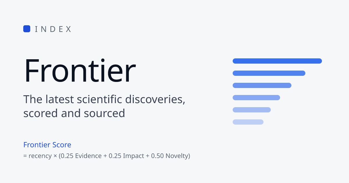 Latest Scientific Discoveries and Breakthroughs, Scored | Frontier